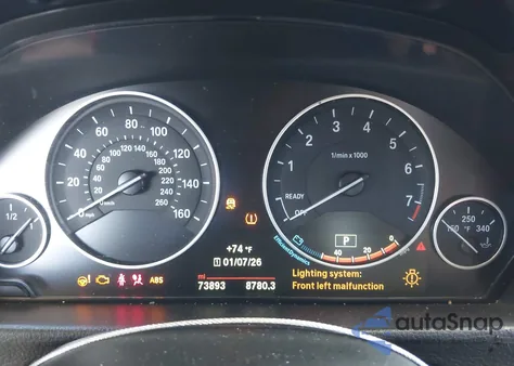 2016 BMW 328I from USA, damaged, VIN WBA8E9C58GK644292